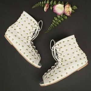 Joyfolie Millani Booties in Gilded Pebble Boots